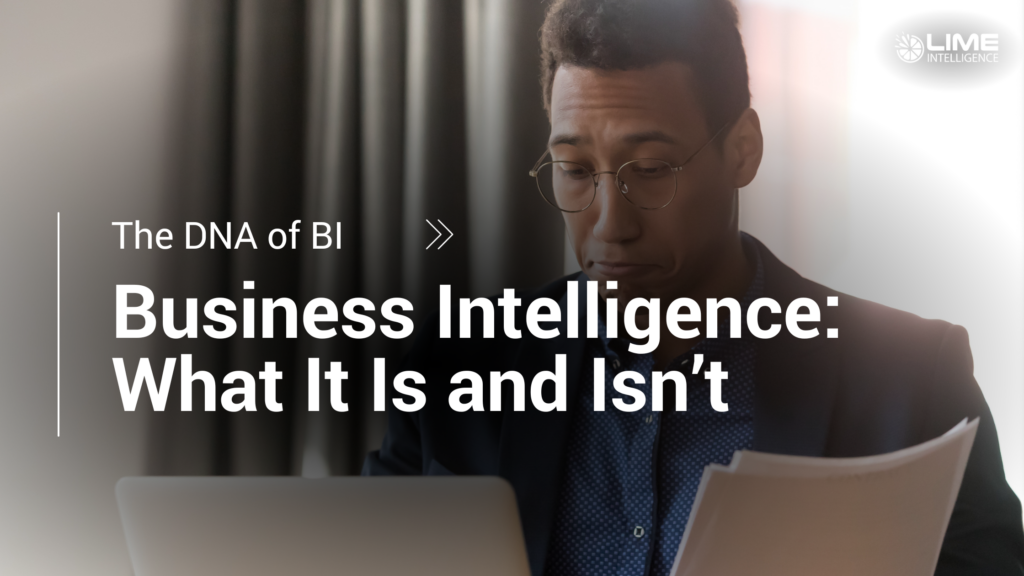 The DNA of Business Intelligence Title_ Business Intelligence_ What It Is and Isn_t